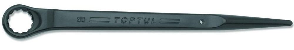 Spud Wrench, 12 Point, Black Steel