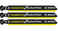 Jig Saw Blades, Carbide Edge For Carbon Fiber, 3", 12 TPI, 3 Pk
