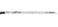 Jig Saw Blades, Clean For Wood, High Carbon Steel, 5", 6 TPI, 5 Pk
