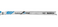 Jig Saw Blades, Flexable For Metal, High Speed Steel, 3", 14 TPI, 100 Pk