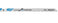 Jig Saw Blades, Speed For Aluminum, High Speed Steel, 4", 8 TPI, 100 Pk