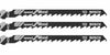 Jig Saw Blades, Speed For Wood, High Speed Steel, 4", 6 TPI, 3 Pk