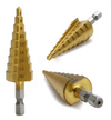 Step Drill Bit Set, 1/4" To 7/8", Varying Mediums
