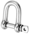 Screw Pin D Shackles, Chain, Stainless Steel