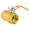 Ball Valve With Lockable Lever Handle, Brass
